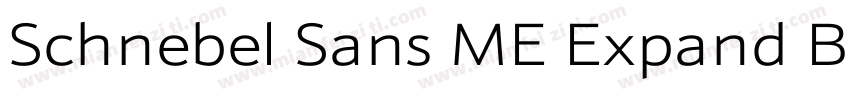 Schnebel Sans ME Expand Black字体转换